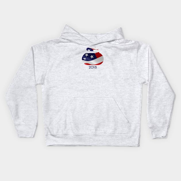 Curling 2018 Kids Hoodie by HomePlateCreative